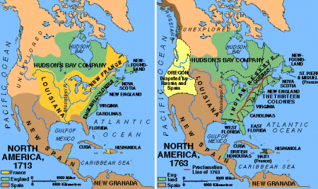 British Colonization of North America (1713-1763)
